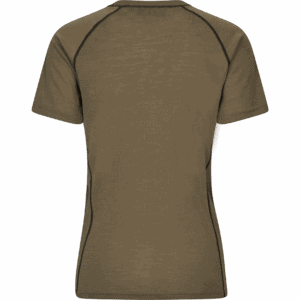 Uniforms or hunting clothes in olive green color, designed for outdoor activities, hunting, or tactical use, with black piping details.