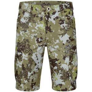 Camouflage mintás vadászkabát, taktikai nadrág, rövid változat, ideális outdoor és vadászattal kapcsolatos tevékenységekhez, strapabíró anyagból készül, precíz kivitelezés, több zseb a praktikus tároláshoz.