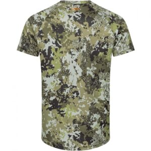 Kataii vadász military mintás rövid ujjú póló, kényelmes és strapabíró, ideális outdoor tevékenységekhez, taktikai ruházat, természetjárás, vadászat, precíziós mintázat, rejtőzködés.