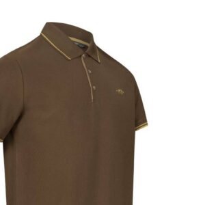 Kisterészletes vadász polo, elegáns barna színben, prémium minőségű anyagból, vadászat, szabadidő, outdoor ruházat, vadászkiegészítők, WiegL Vadászbolt.