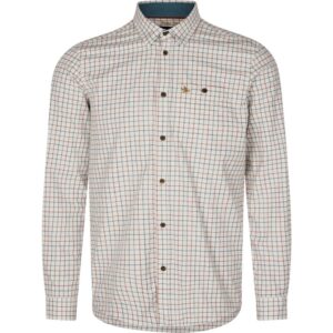 Haglöfs barna kockás férfi ing, hosszú ujjú, vadászattal és outdoor tevékenységekkel kapcsolatos viselet.