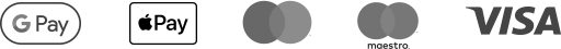 Fizetési módok: Google Pay, Apple Pay, Mastercard, Visa